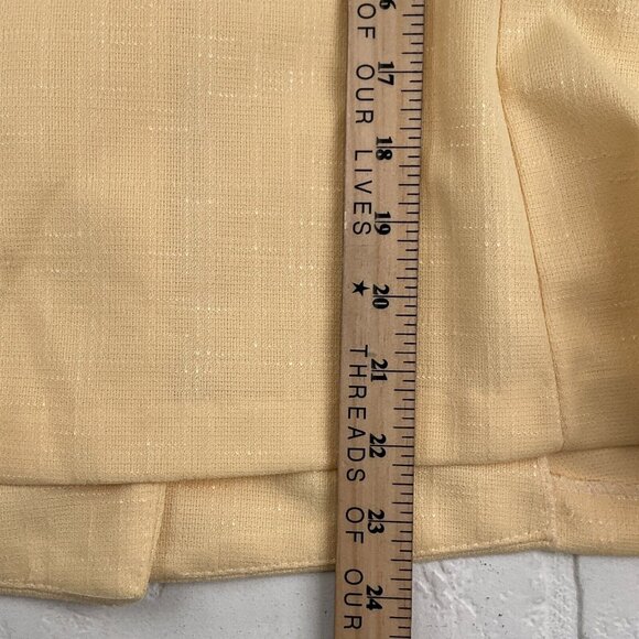 Pablo Skirt Suit Women 10P Yellow Floral Eyelet Secretary Summer‎ 60s 70s VTG - Picture 10 of 15